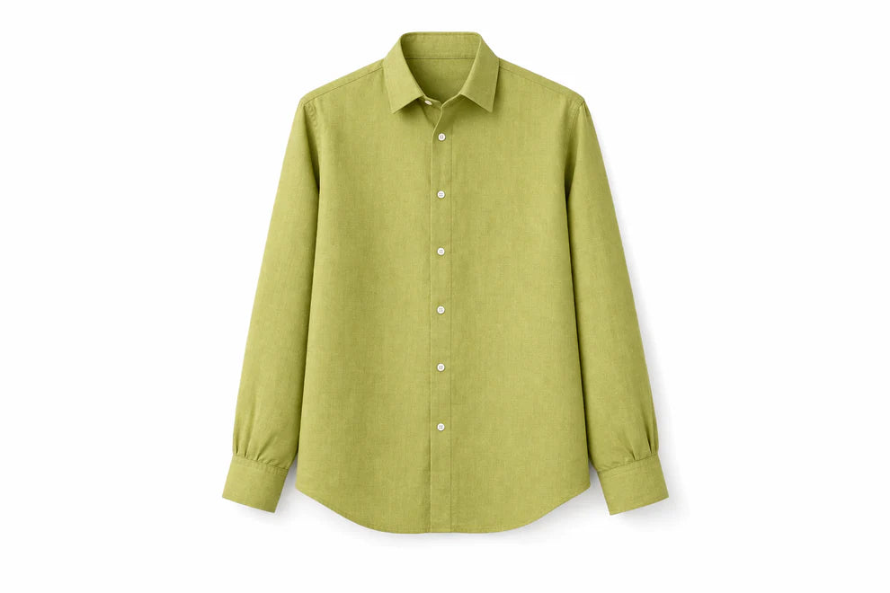 Pistachio Mist Premium Linen Shirt