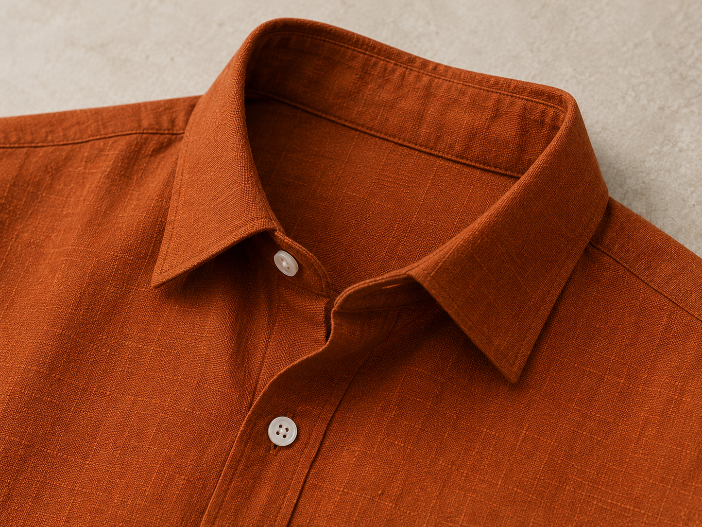 Cinnamon Earth Brown Linen Shirt