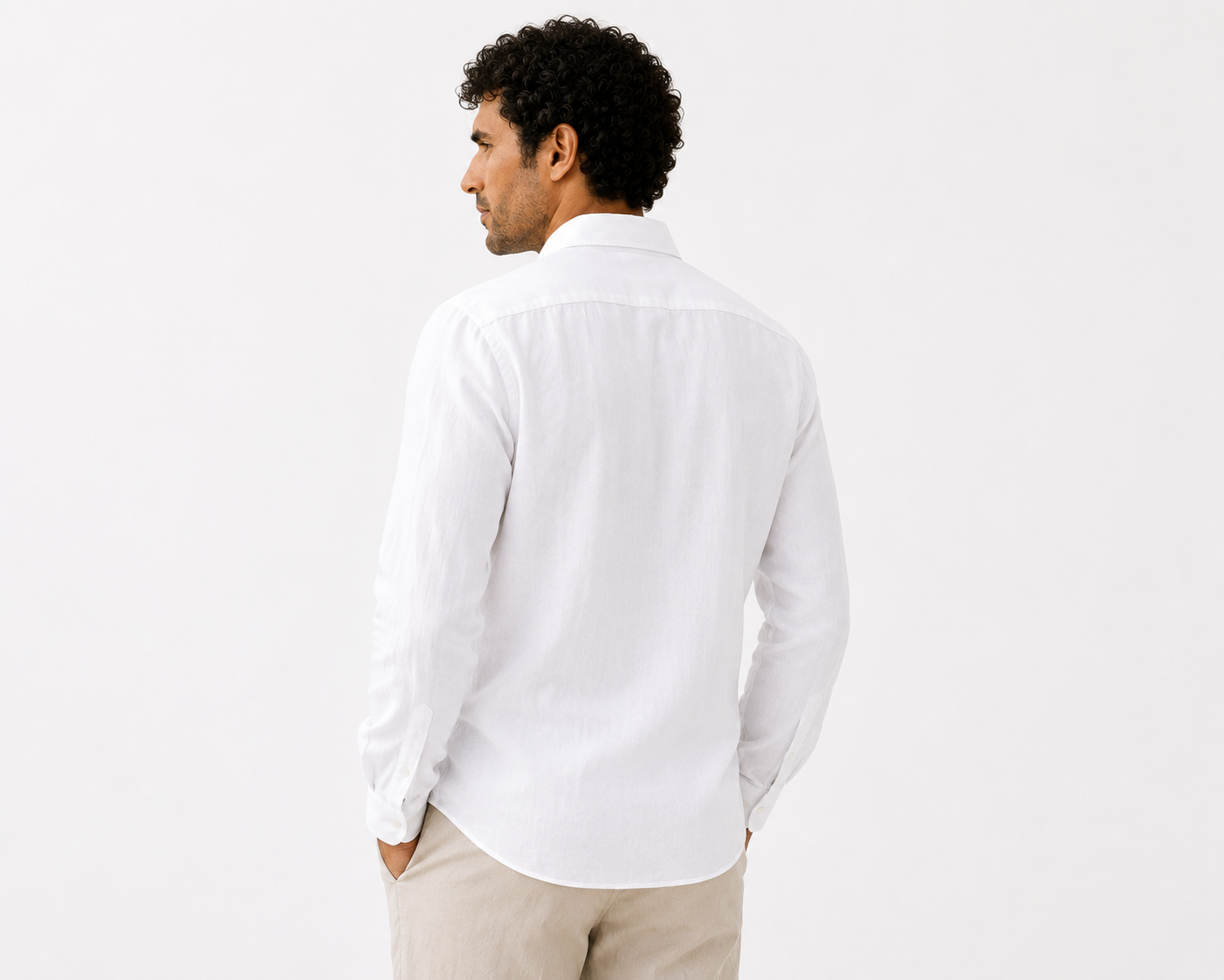 Alpine White Premium Linen Shirt