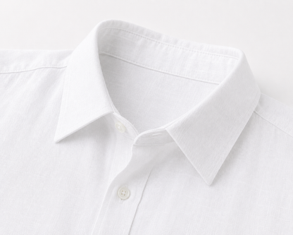 Alpine White Premium Linen Shirt
