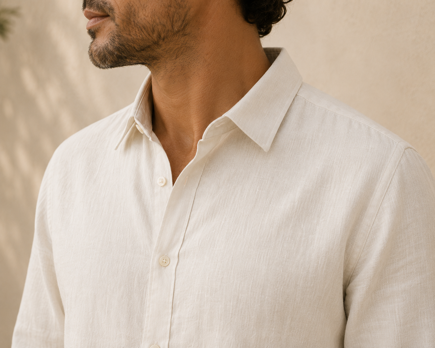 Natural Oat Premium Linen Shirt