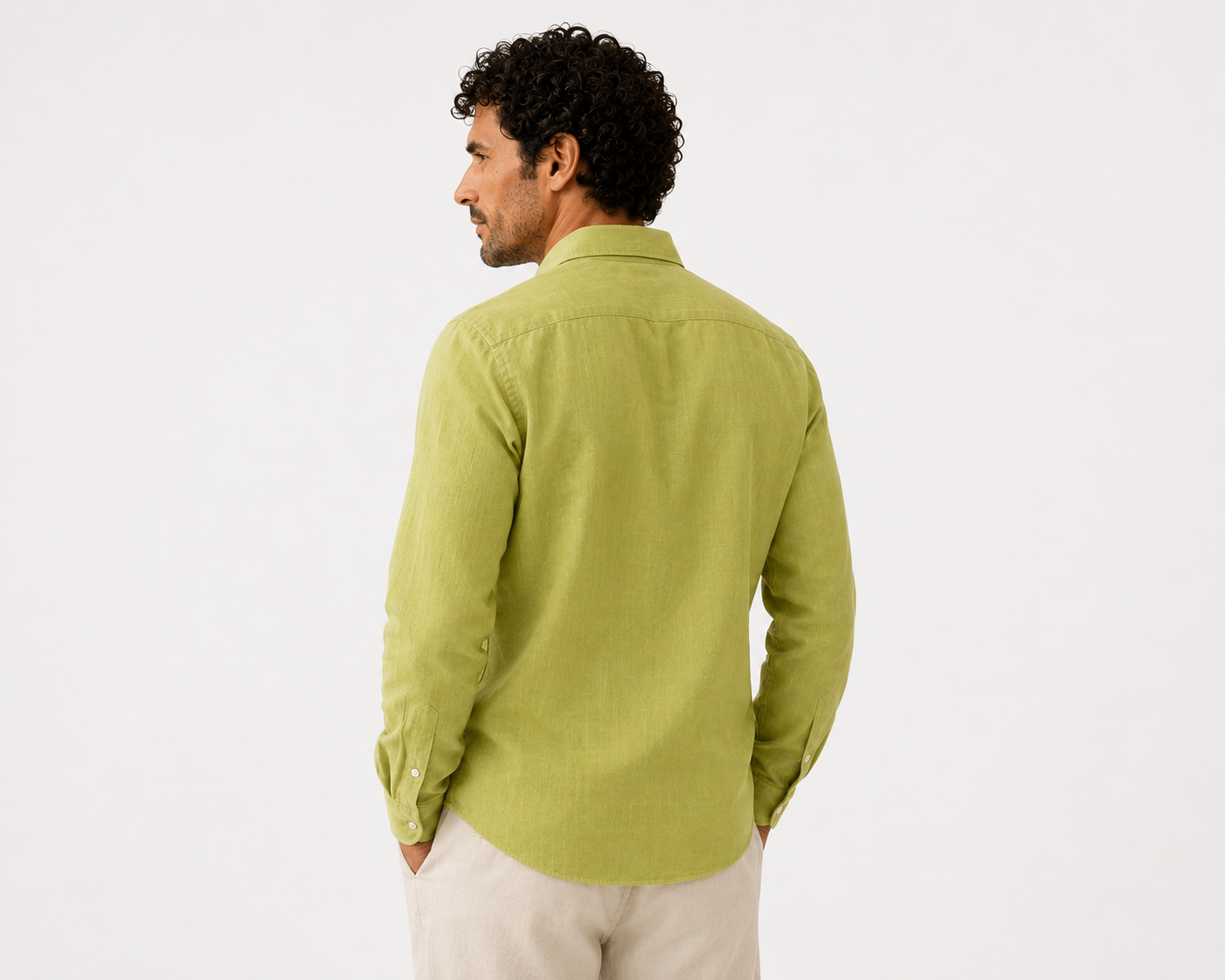 Pistachio Mist Premium Linen Shirt