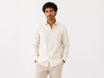Sunset Rust Premium Linen Shirt