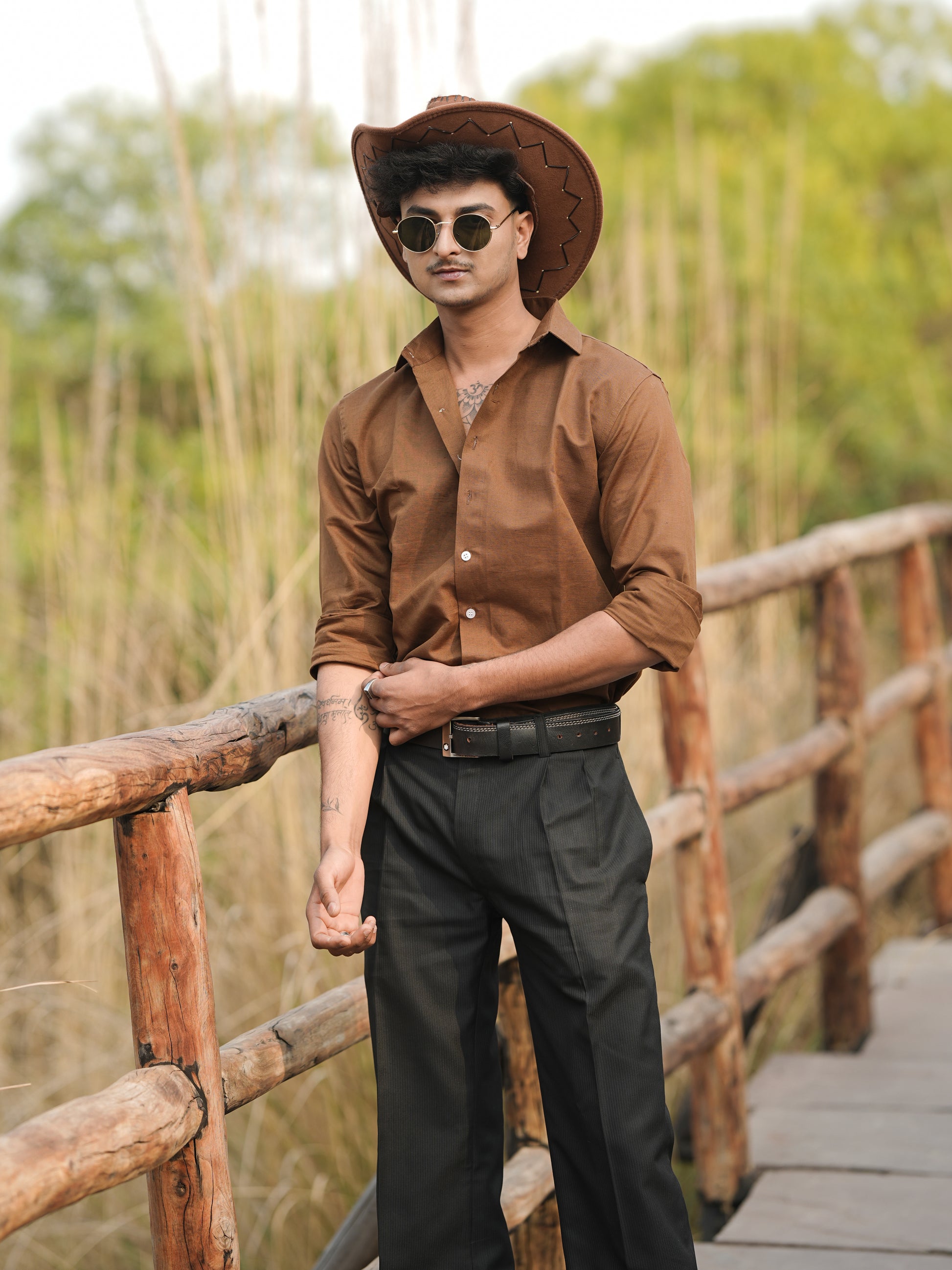 brown linen shirt dress Daisy Linen Dress