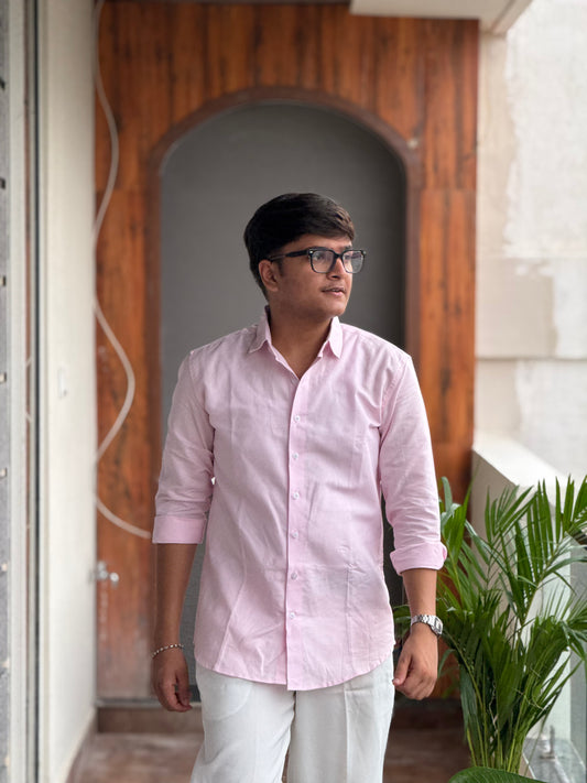 Blush Rose Premium Linen Shirt