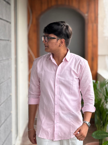 Blush Rose Premium Linen Shirt