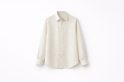 Natural Oat Premium Linen Shirt